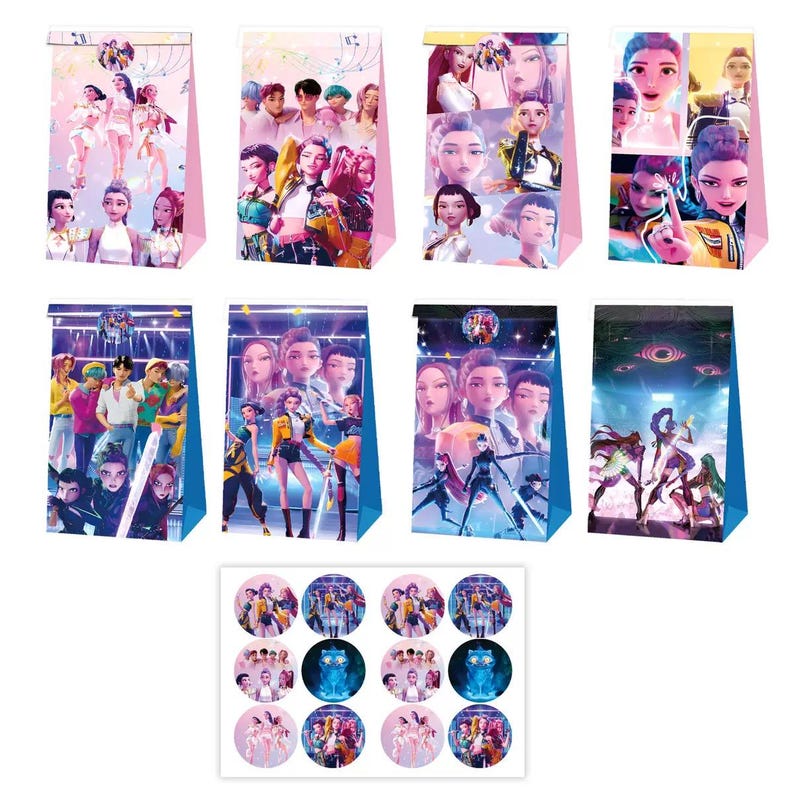 Kpop Hunters Tableware Party Supplies Plates Cups Napkins Tablecloth ...