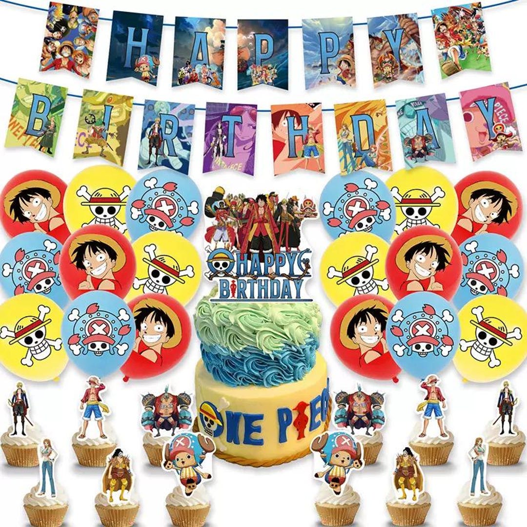 One Piece Party Set Party Supplies Banner Balloons Toppers