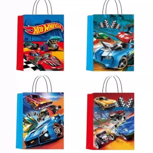 12PCS Race Car Paper Loot Lolly Gift Bag Party Supplies Racing Car Kids Birthday Decoration