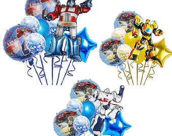 9PCS Transformers Balloon Set Party Supplies Kid Children Birthday Decoration
