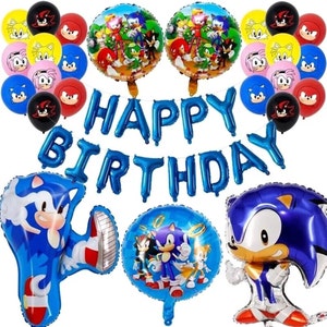 Sonic Foil Balloon Set Party Supplies Birthday Decoration