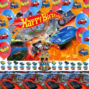 Race Car Theme Party Set Party Supplies Kids Children Birthday Decoration