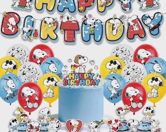 Snoopy Party Set Party Supplies Birthday Decoration
