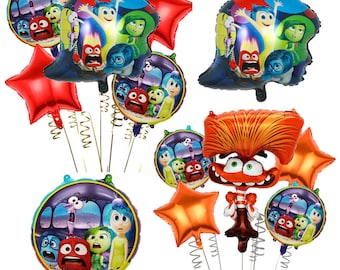 5PCS Inside Out Balloon Set Party Supplies Kid Children Birthday Decoration