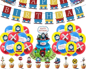 Thomas Party Set Party Supplies Banner Balloons Toppers Birthday Decoration