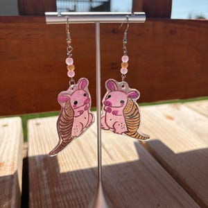 Armadillo earrings