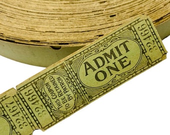 ¡Excepcional! Cupones de boletos de entrada de la década de 1890, cupones de boletos antiguos y raros para álbumes de recortes, recuerdos coleccionables (cantidad a elegir)