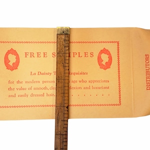 Vintage 1940s La Dainity Free Samples Envelopes With Gummed Flaps, Vintage Advertising Envelopes image 7