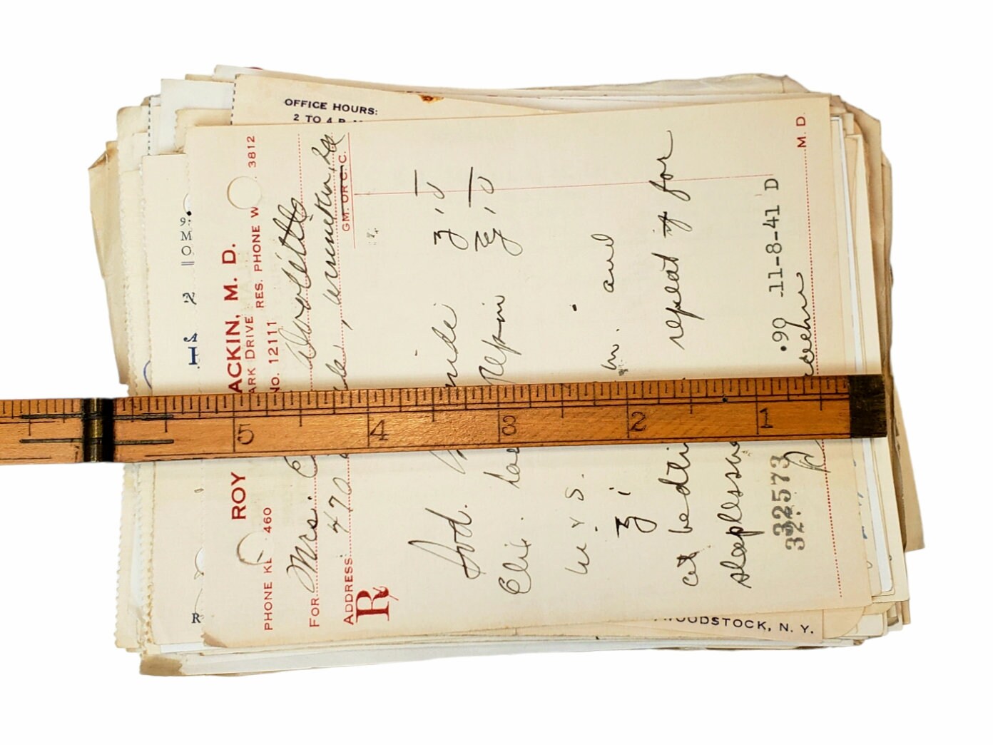 Vintage Pharmacy Rx Prescriptions Handwritten and Typewritten Sheets ...
