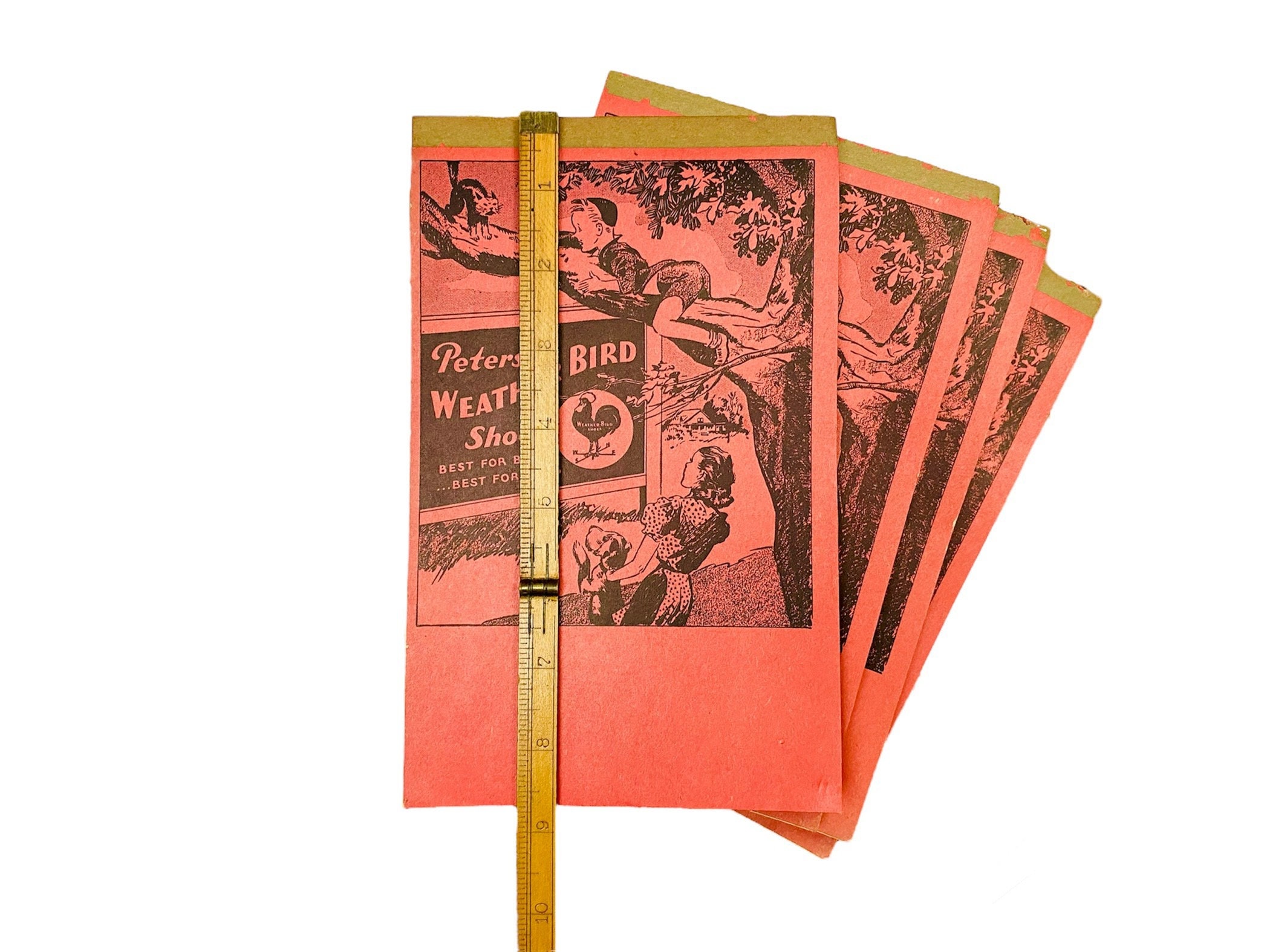 Antique 1920s Peters Weather Bird Shoes Advertising Notebook Notepad ...