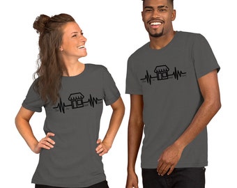 Unisex T-shirt, Heart Beat Line T-shirt, Heart Beat T-shirt