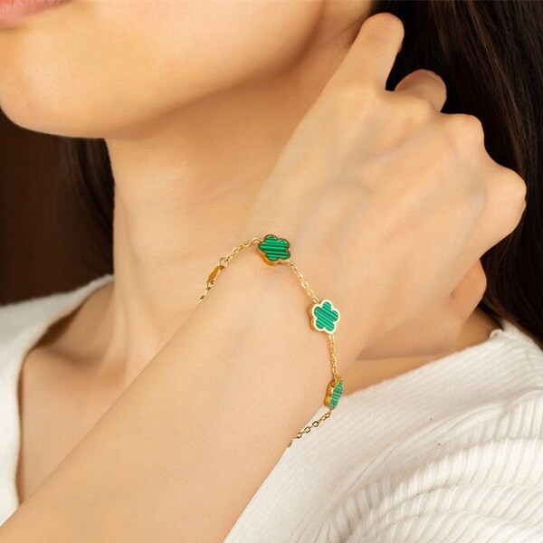 Van Cleef Dupe Necklace Etsy UK