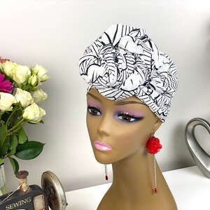 Floral print Head Wrap | Wax print Head Tie | Head Scarf | African print Head Wrap | Turban Wax | Hair Accessories