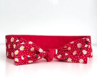 Reversible Head Wrap – Retro 1940s/1950s Style Head Tie • Knot Headband • Tie-Up Hair Scarf
