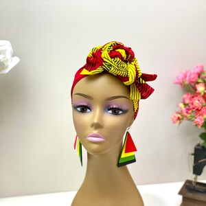 Head Wrap | Wax print Head Tie | Head Scarf | African print Head Wrap | Turban Wax | Hair Accessories