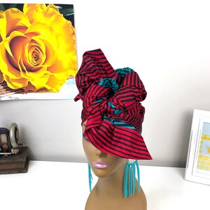 Head Wrap | Wax print Head Tie | Head Scarf | African print Head Wrap | Turban Wax | Hair Accessories