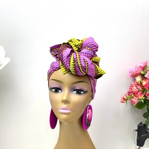 Head Wrap | Wax print Head Tie | Head Scarf | African print Head Wrap | Turban Wax | Hair Accessories