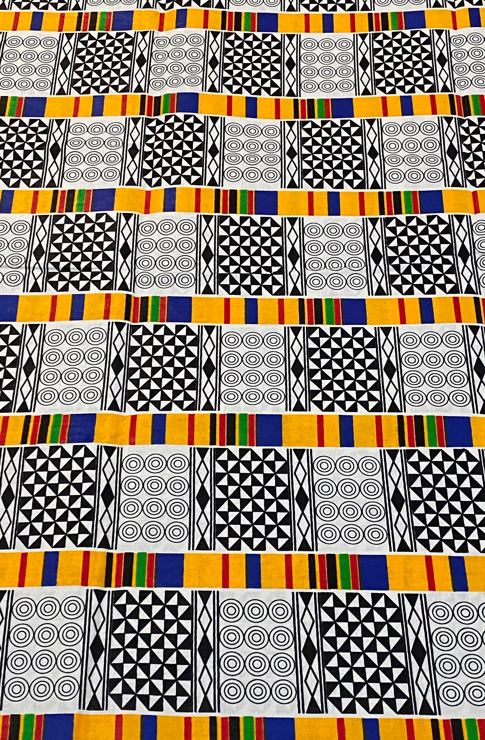 Vintage African Print Cotton 1.7m