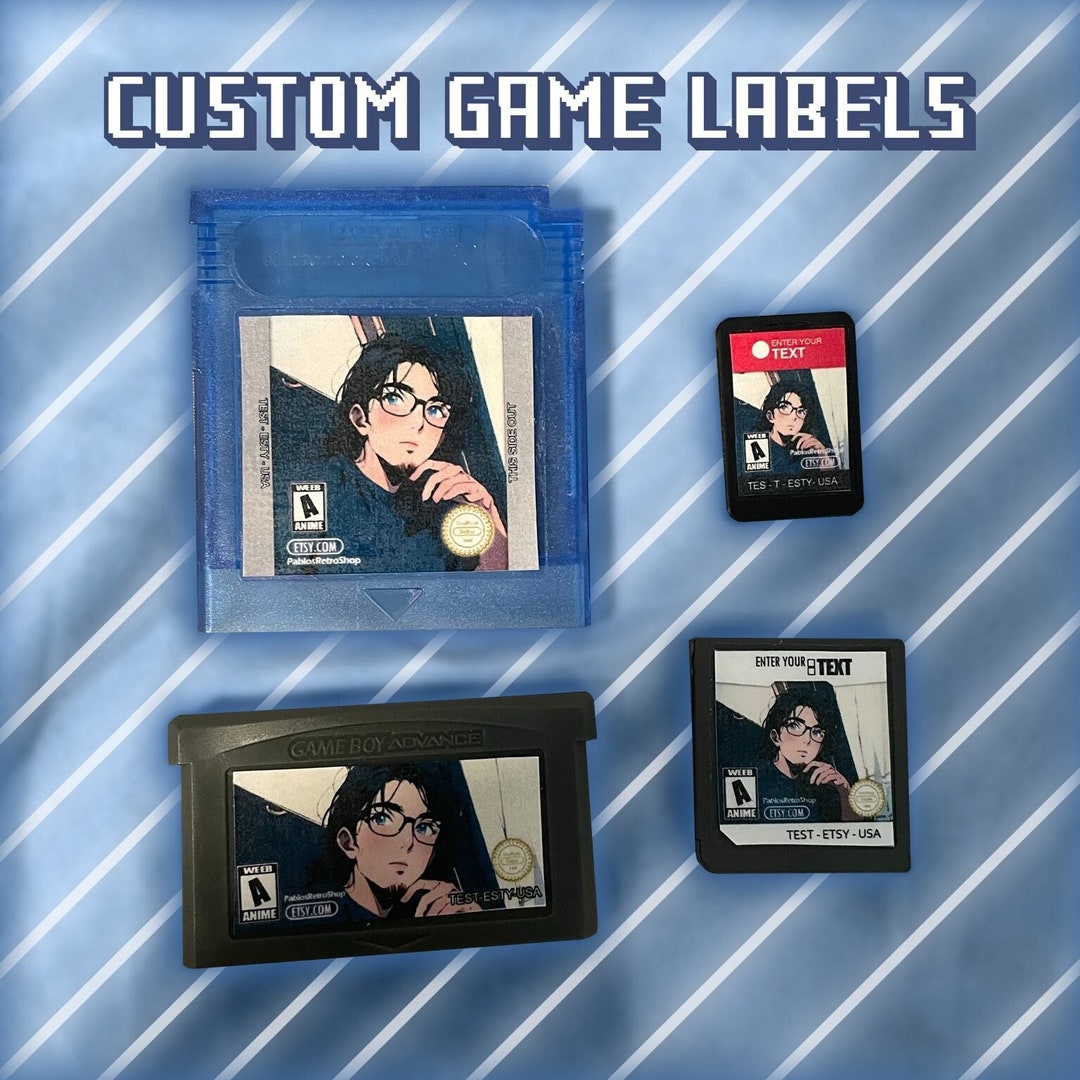 Custom Game Labels Switch Labels / Gameboy Labels / DS Labels Etsy