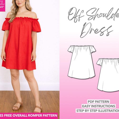 easy off the shoulder dress pattern How to Sew a Stunning Off-Shoulder Maxi Dress