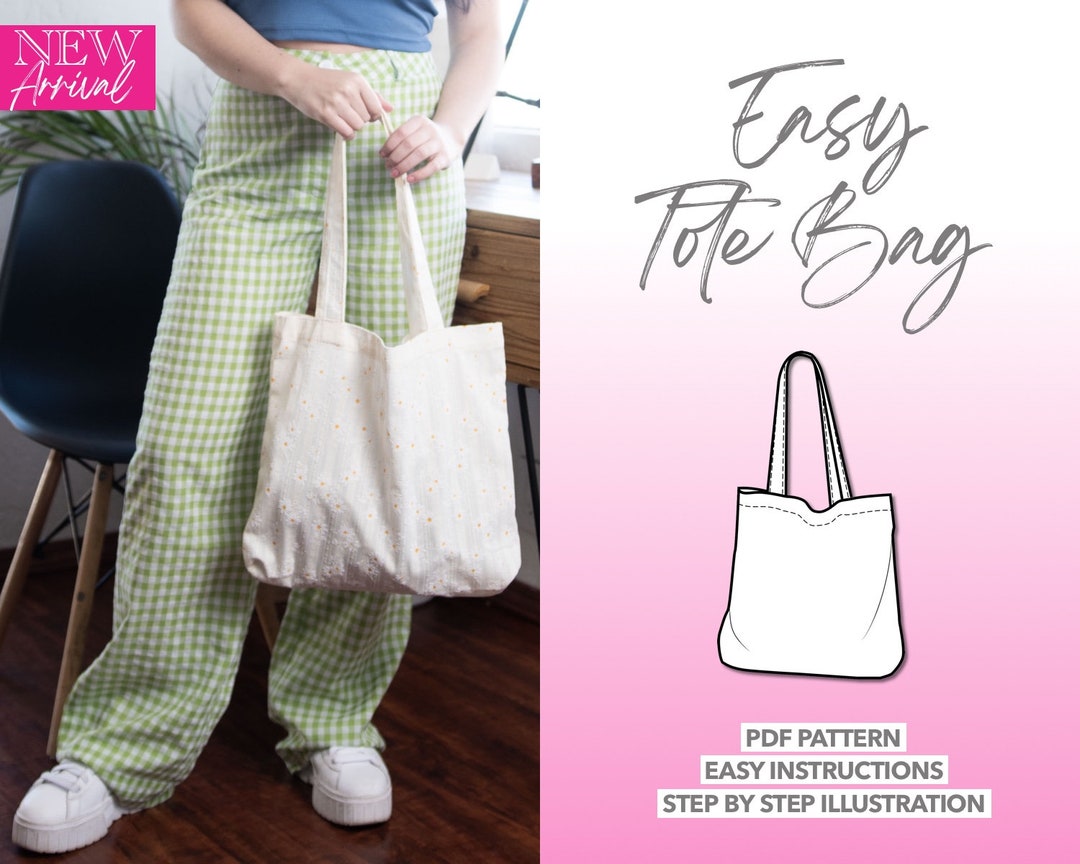Tote Bag Sewing Pattern Bag PDF Pattern Classic Tote Bag - Etsy