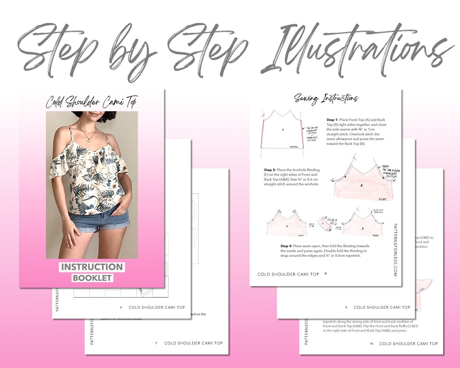 Top Sewing Pattern Cold Shoulder Cami Top Pattern Women Top Sewing Pattern Camisole PDF Pattern off Shoulder Top Pattern Cold Shoulder Top Etsy UK