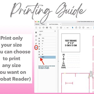 Patterns For Less printing guide.