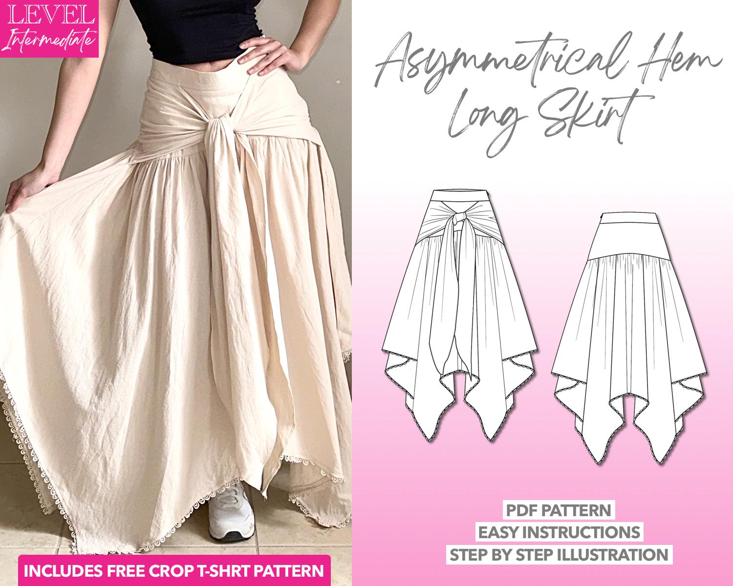 【BAON】Shoniku banding pin tuck long skirt Tie dye skirt | Tiered Wide leg festival skirt | Rainbow