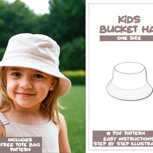 Kinderhoedje naaipatroon emmerhoed PDF patroon één maat kinder naaipatroon meisjeshoed patroon jongenshoed patroon unisex muts naaipatroon pdf