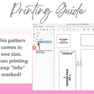 Patterns For Less printing guide.