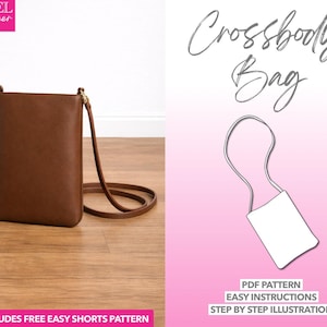 Mini Crossbody Bag Sewing Pattern: PDF Download, Easy Beginner Project
