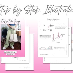 Patterns For Less step by step illustrations.