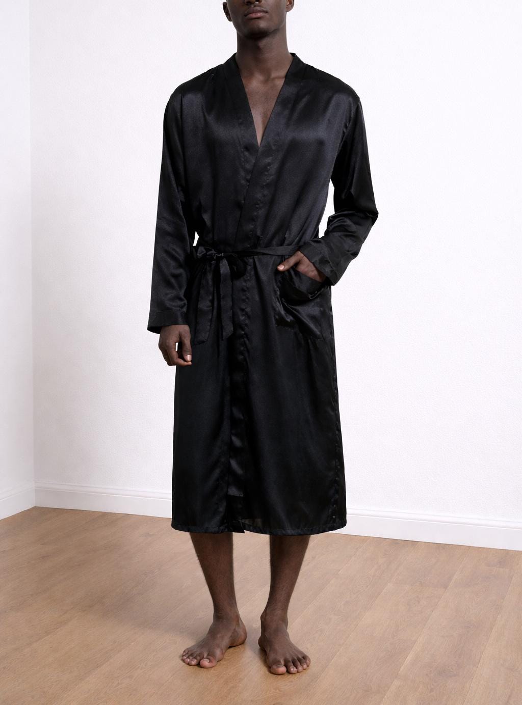 メンズバスローブの縫製パターン S-2XL：ローブラウンジウェア