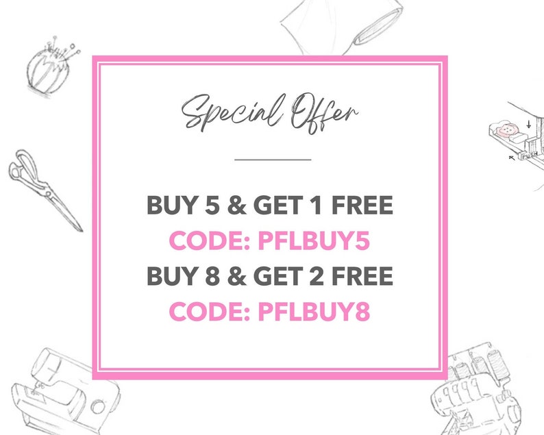 Buy 5 Get 1 Free and Buy 8 Get 2 Free