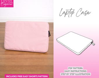 14" laptoptas naaipatroon, mouw met ritssluiting (pdf-patroon)