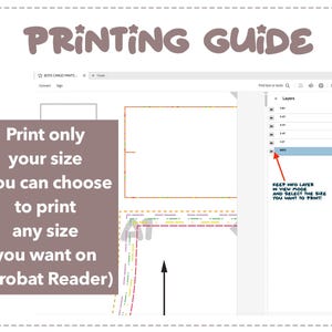 Boys Cargo Pants sewing pattern printing guide.