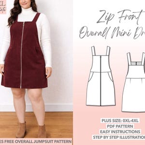 overall skater dress Overall Skater Dress