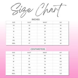 Patterns For Less size chart.