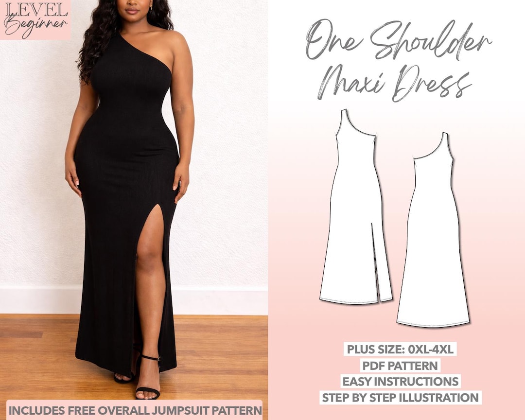 formal dress patterns plus size Elodie Wrap Dress Pattern