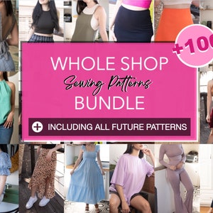 Whole Shop Bundle featuring 100+ sewing patterns