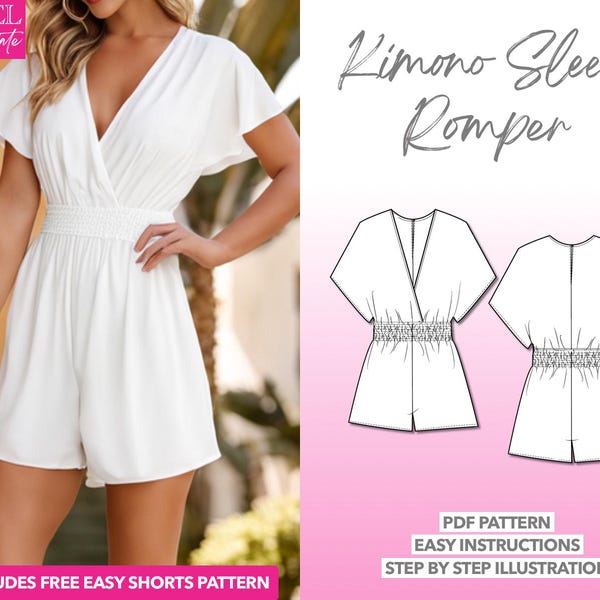 Romper Sewing Pattern Women Etsy