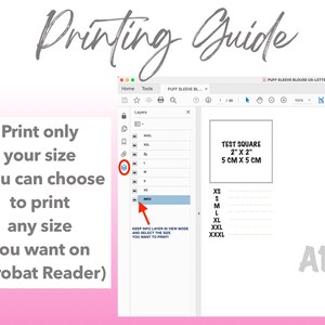 Patterns For Less printing guide.