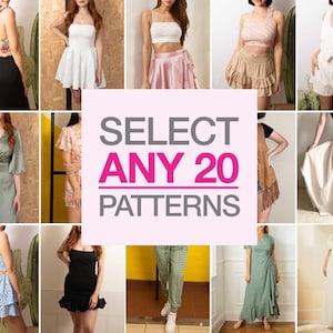 Customize Your Sewing Pattern Bundle! Women PDF Sewing Patterns Women PDF Pattern Bundle Custom Sewing Pattern Bundle Easy Sewing Patterns