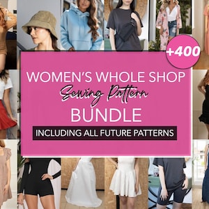 Women Sewing Pattern Bundle Dress Pattern Top Pattern Easy PDF Patterns Skirt Sewing Pattern Shorts Pattern Pants Sewing Pattern PDF Bundle