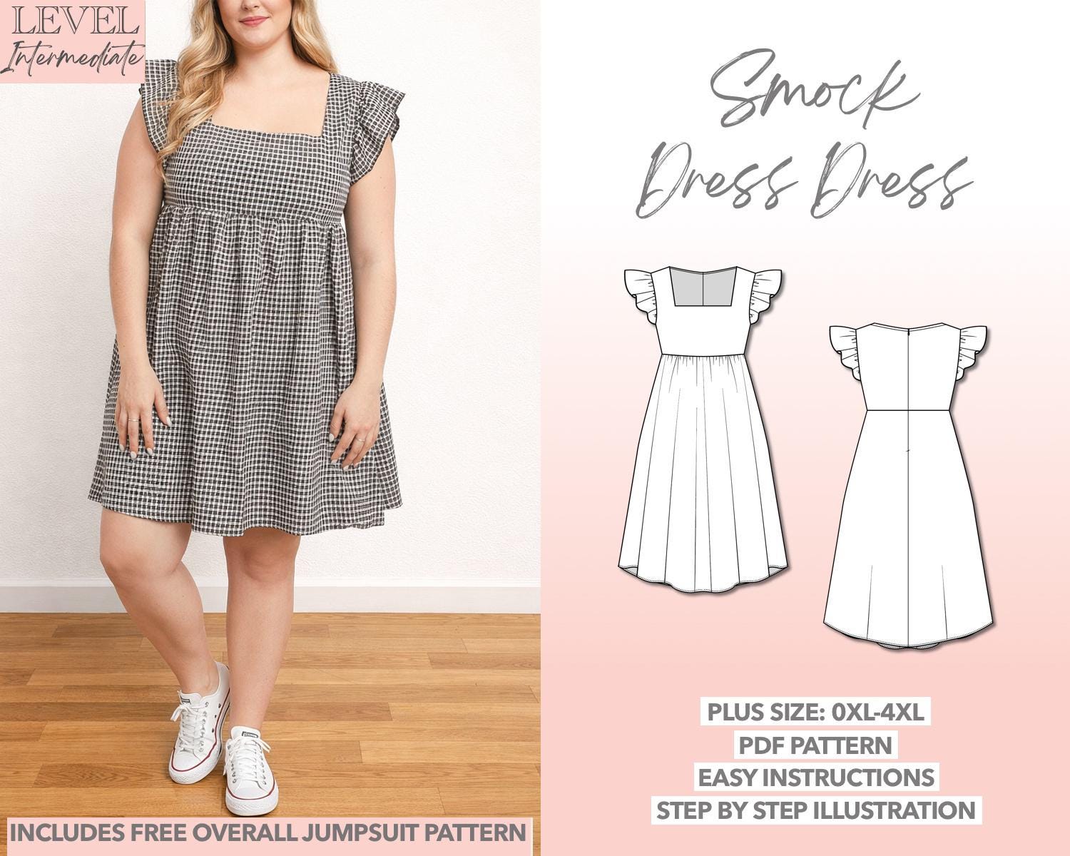 Plus Size Babydoll Dress - Etsy