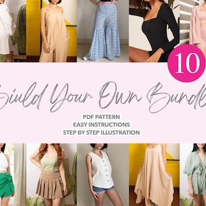 Build Your Own Bundle! Sewing Pattern Womens Sewing Pattern Kids Sewing Pattern PDF Sewing Bundle Custom Sewing Pattern Bundle PDF Patterns