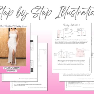 Wedding Dress Sewing Pattern Backless Dress Sweetheart Dress PDF ...