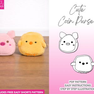 Coin Purse Sewing Pattern: Beginner-Friendly PDF Pouch (Digital Download)