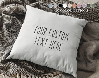 Custom Pillow Personalized Pillow Customize Pillow Custom Text Pillow Gift Personalized Throw Pillow Custom Text Pillow Case With Insert