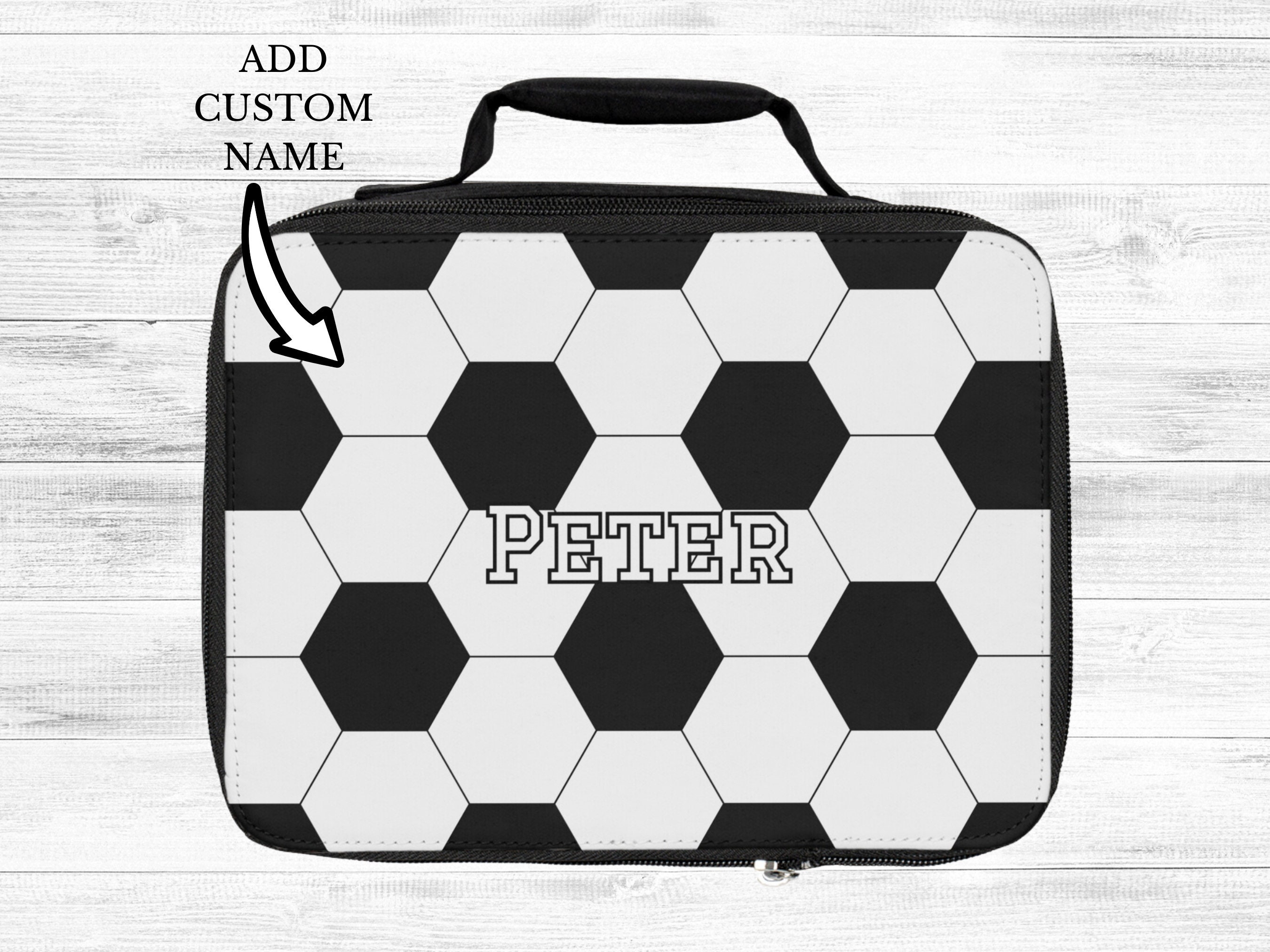 Boys Soccer Lunch Box 3D Football World Cup Insulated Lunch Bag